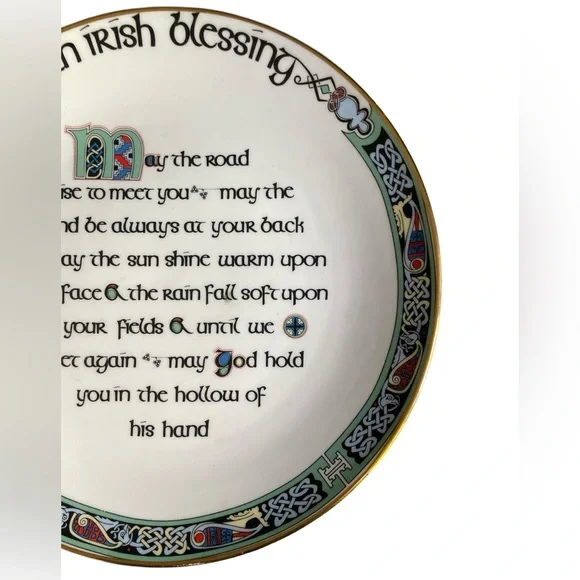 Royal Tara Fine Bone China Irish Blessing Collectible Plate Made in Ireland - Picture 3 of 8